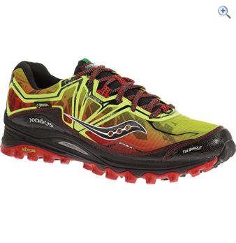 Saucony Xodus 6.0 GTX Men's Trail Running Shoe - Size: 10.5 - Colour: CITRON-RED